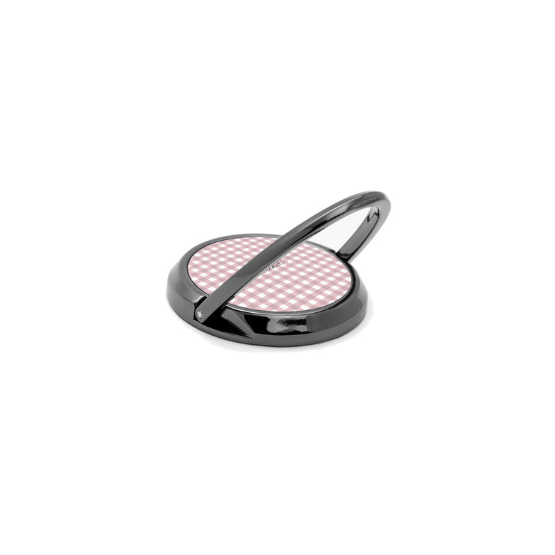 Pink Gingham Phone Ring Holder-zoom-