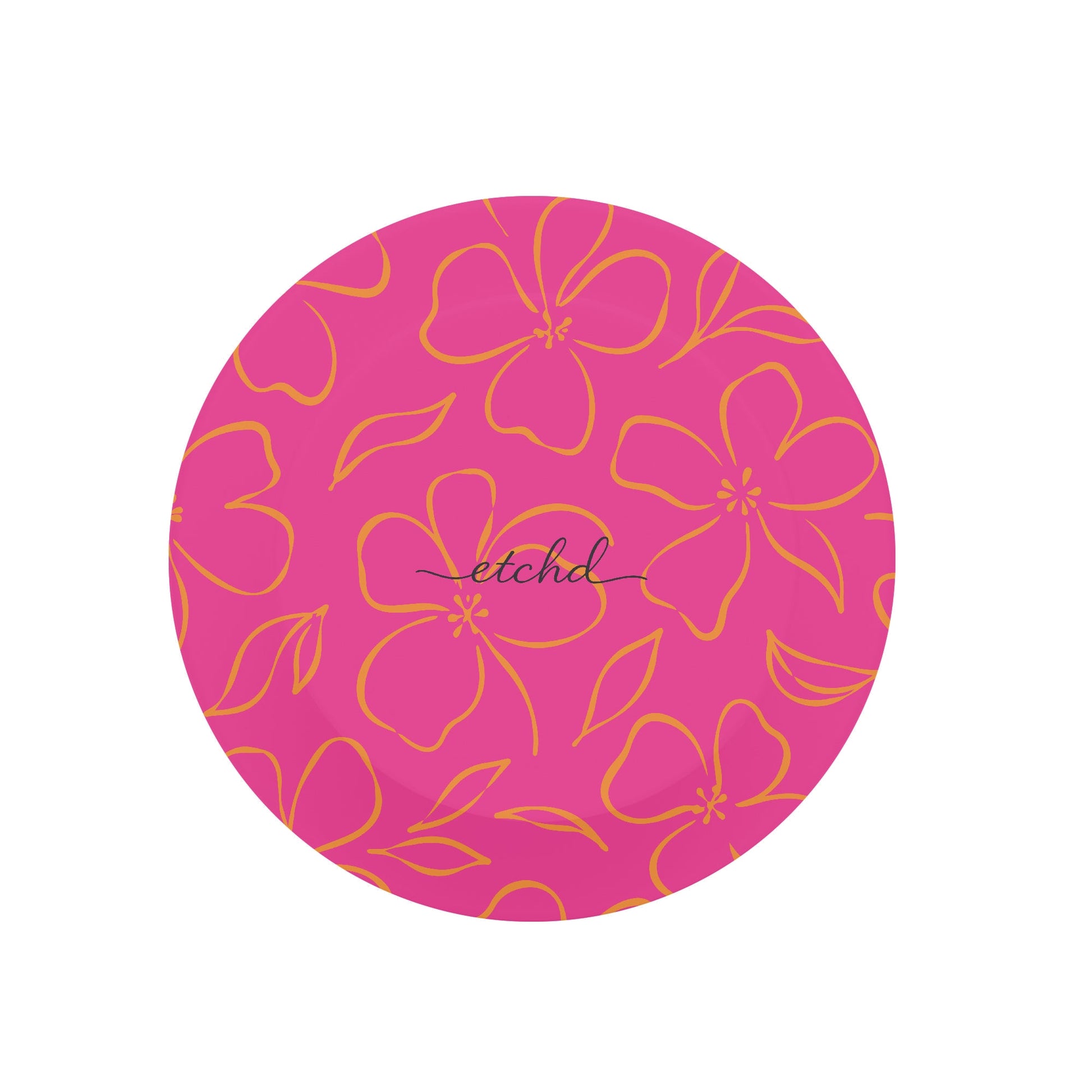 Pink & Orange Floral Anello e supporto per telefono di etchd, vista 2