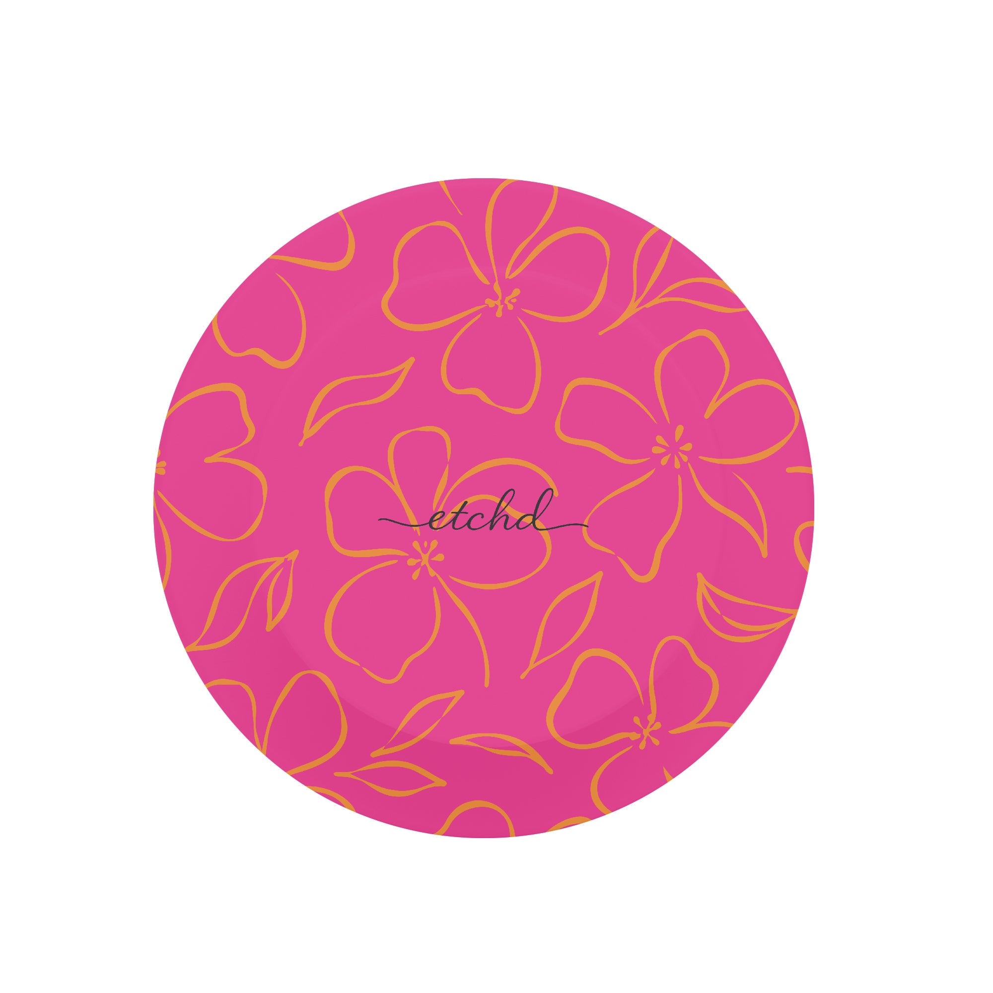 Pink & Orange Floral Phone Grip And Stand by etchd, view 2