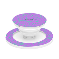 Lilac & Hypermint Floral Agarre y soporte para móvil de etchd