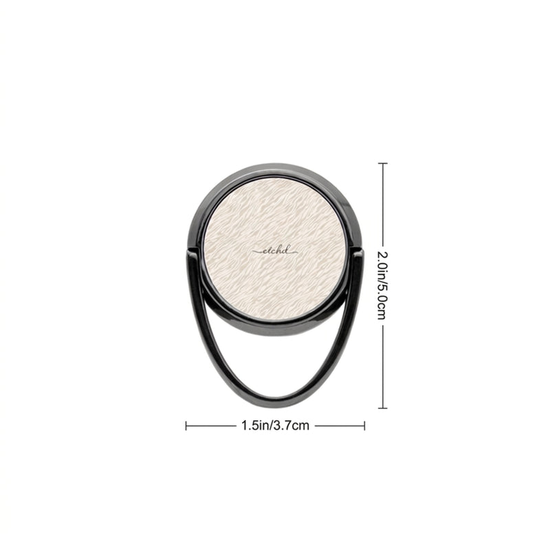 Beige Zebra Ring-Halterung-zoom-