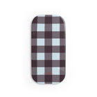 Blue & Plum Gingham Anello clip per telefono