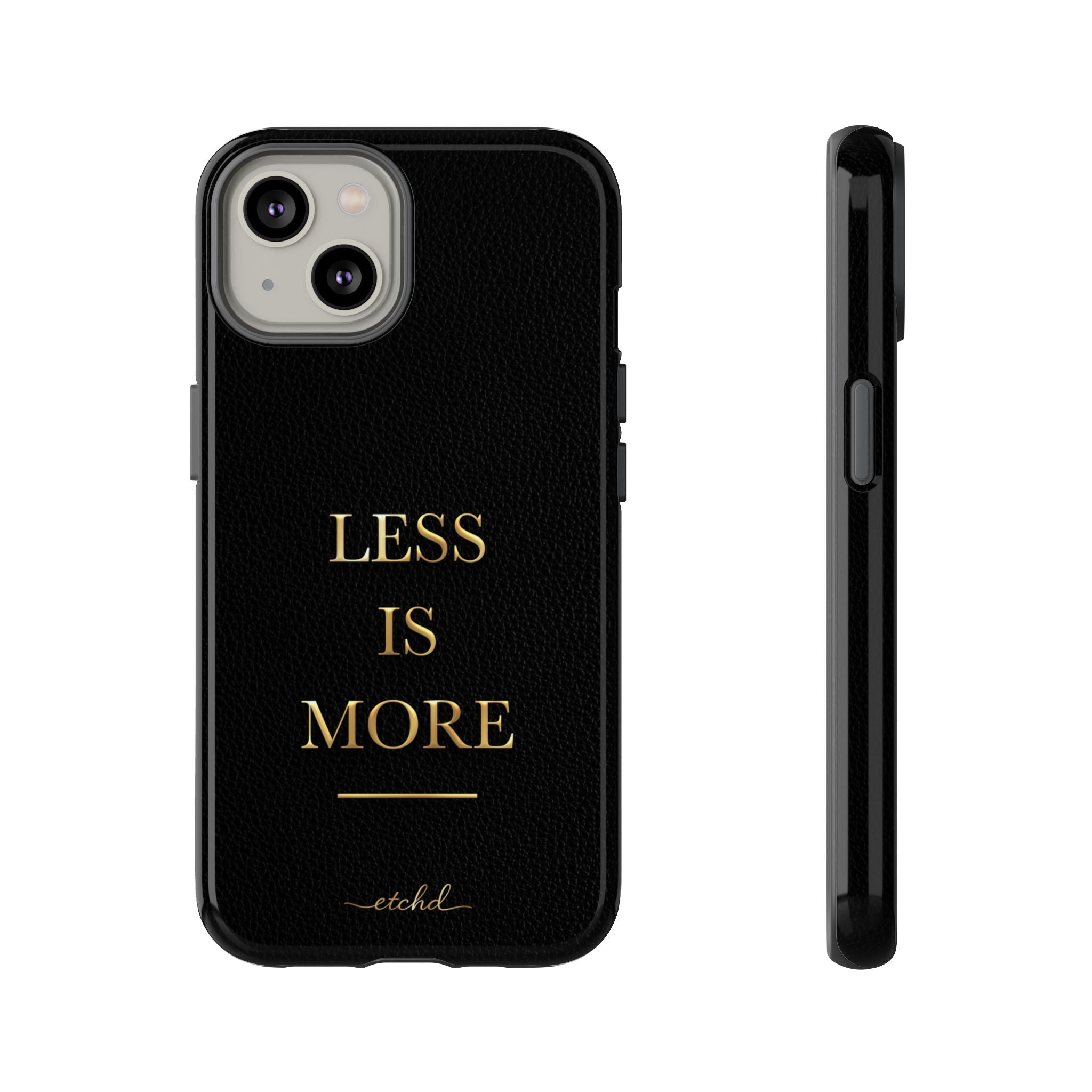 Less Is More Phone Case by etchd, view 2