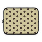 Butter & Brown Polka Dot Laptop Sleeve