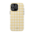 Butter & White Gingham Cover per telefono