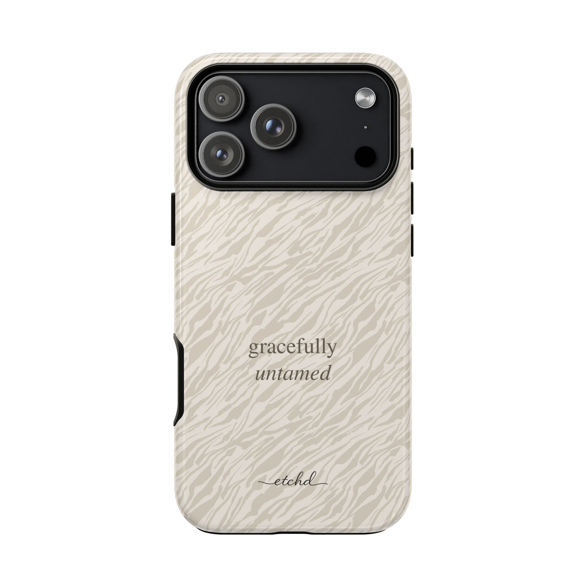 Beige Zebra Phone Case by etchd, view 59