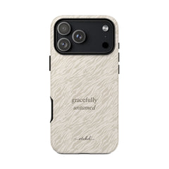 Beige Zebra Phone Case by etchd, view 59