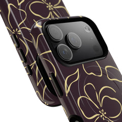 Plum & Butter Floral Magnetic Phone Case by etchd, view 99