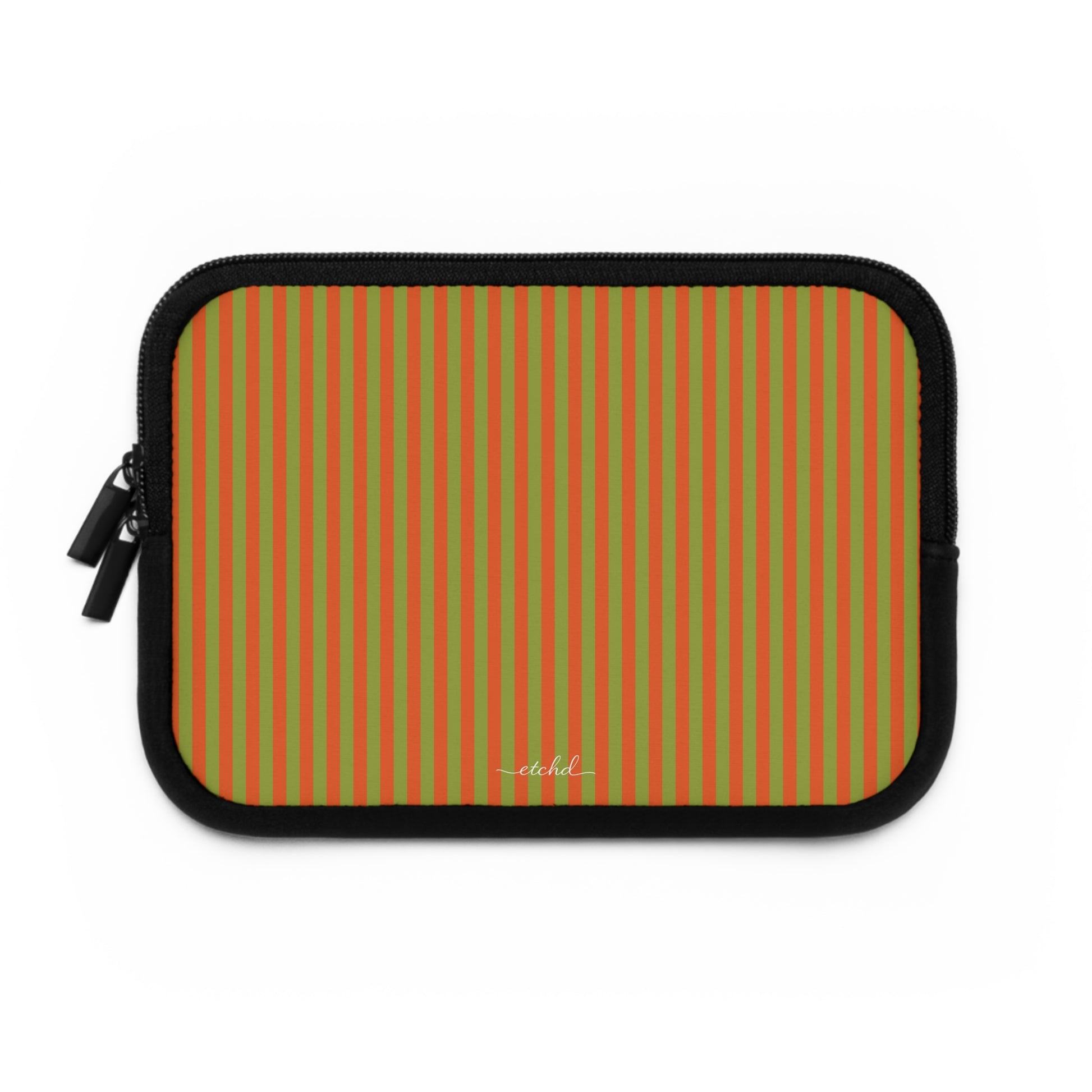 Persimmon And Wasabi Laptop Sleeve by etchd, view 2