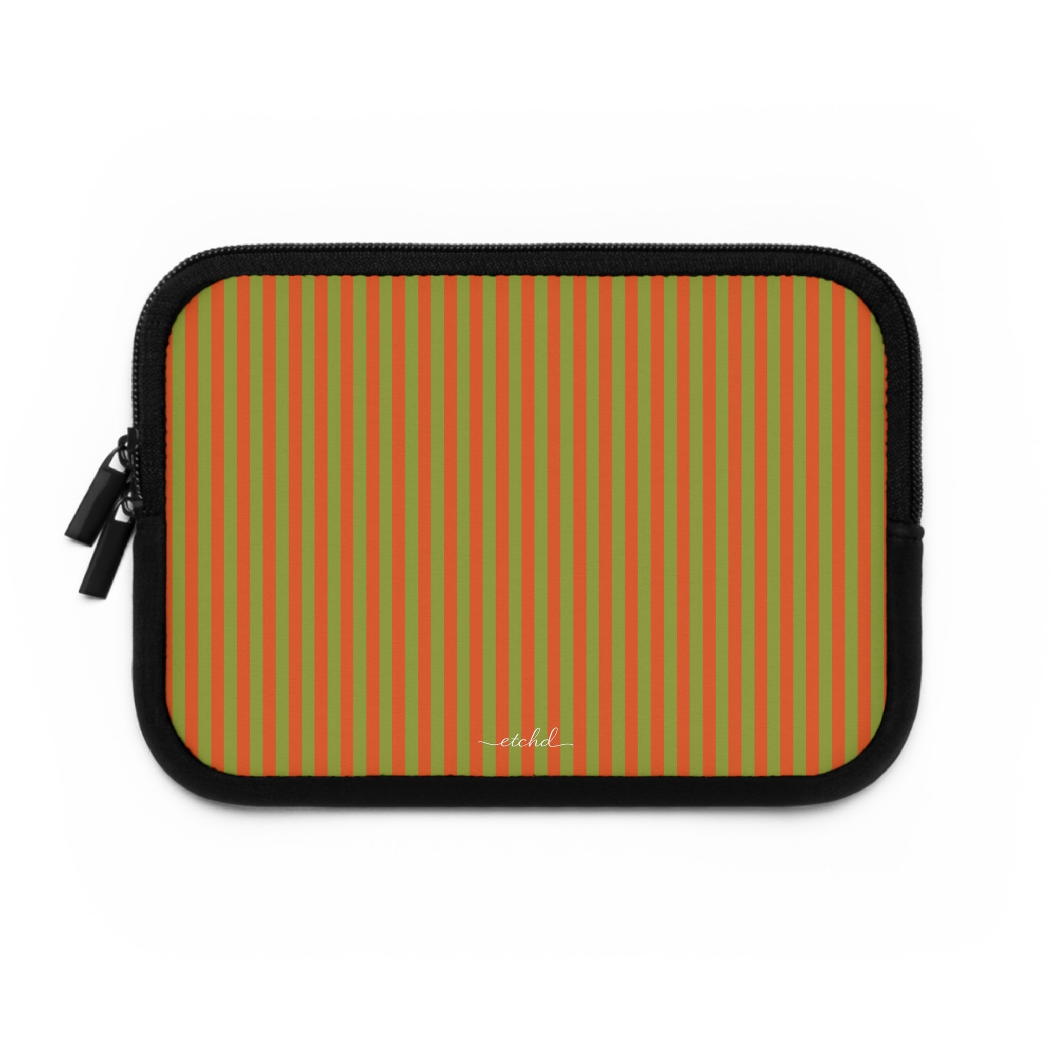 Persimmon And Wasabi Laptop Sleeve by etchd, view 2