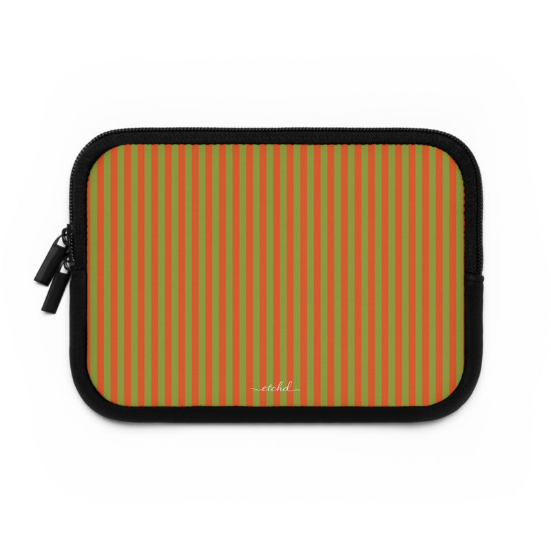 Persimmon And Wasabi Laptop Sleeve by etchd, view 2
