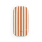 Terracotta & Cream Striped Click-On Phone Grip