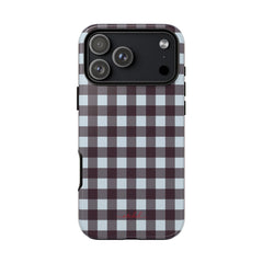 Blue & Plum Gingham Phone Case by etchd, view 59