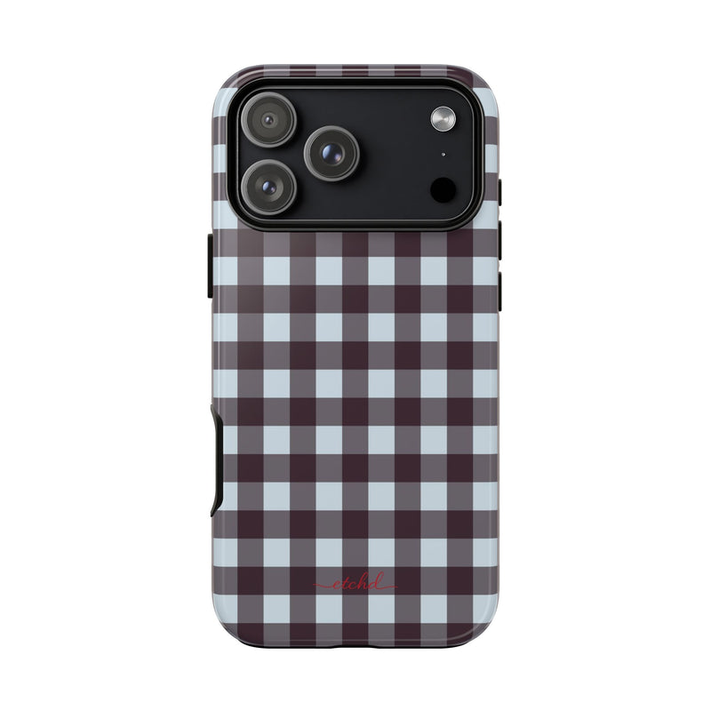 Blue & Plum Gingham Phone Case by etchd, view 59