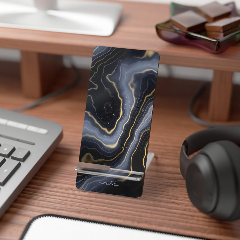 Obsidian Gold Phone Stand by etchd, view 3