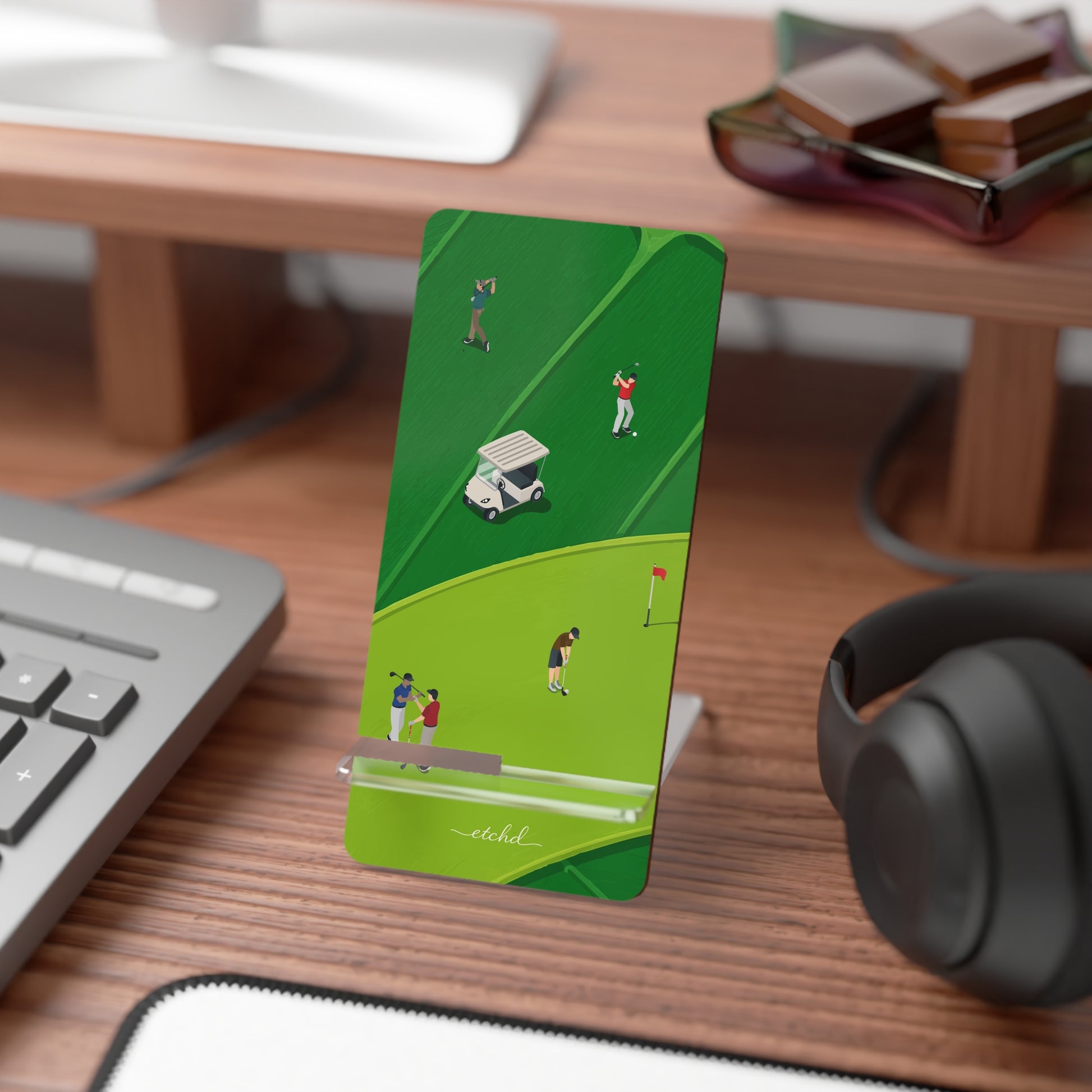 Golfers Phone Stand by etchd, view 3