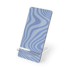 Blue Curved Lines Supporto per telefono