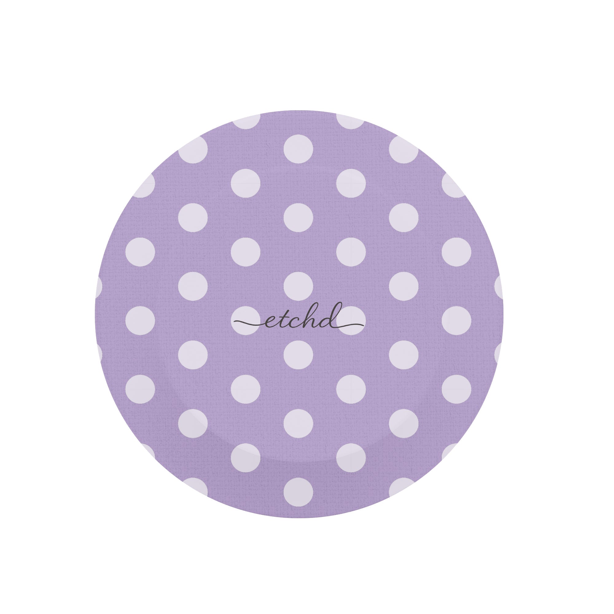 Cream & Lilac Polka Dot Phone Grip And Stand by etchd, view 3