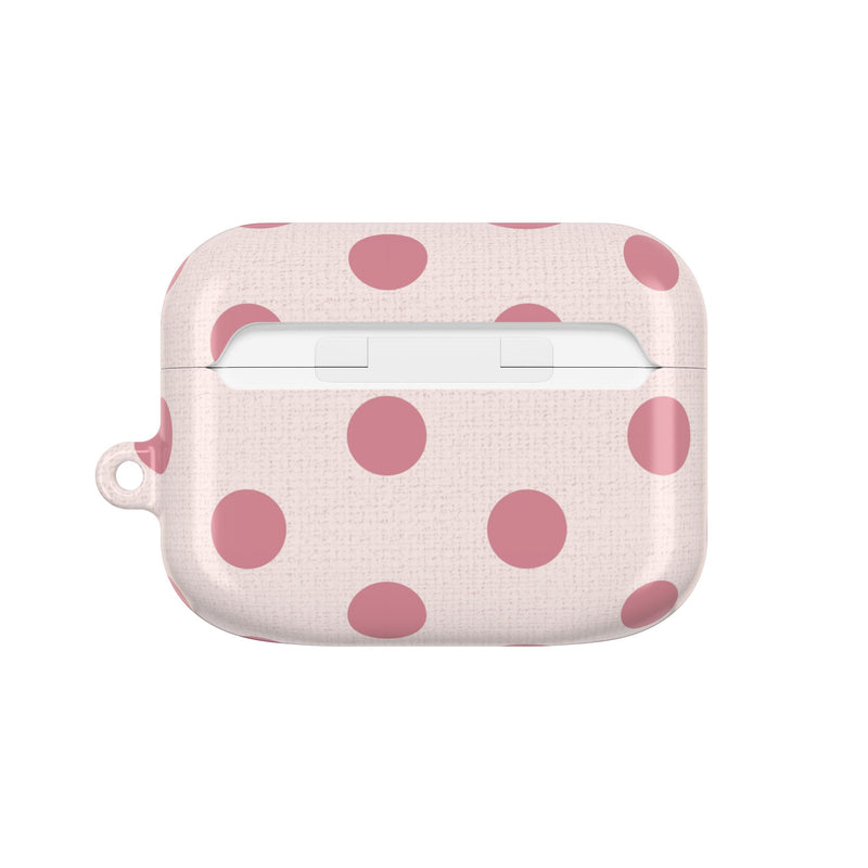 Blush & Cream Polka Dot AirPod Case by etchd, view 7
