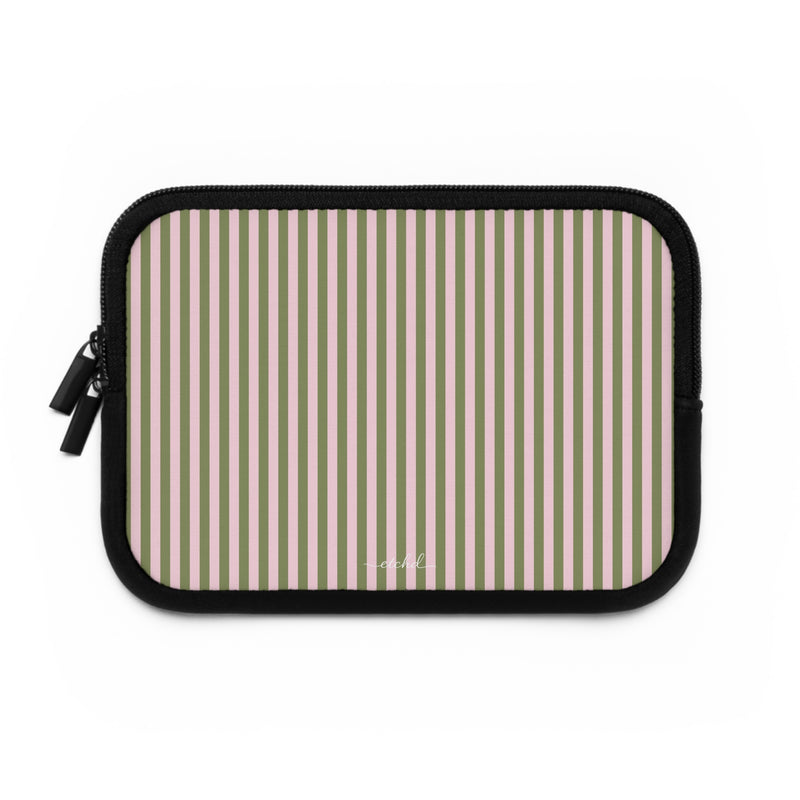 Green And Pink Laptop Sleeve by etchd, view 2