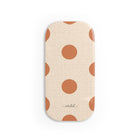 Terracotta & Cream Polka Dot Click-On Phone Grip