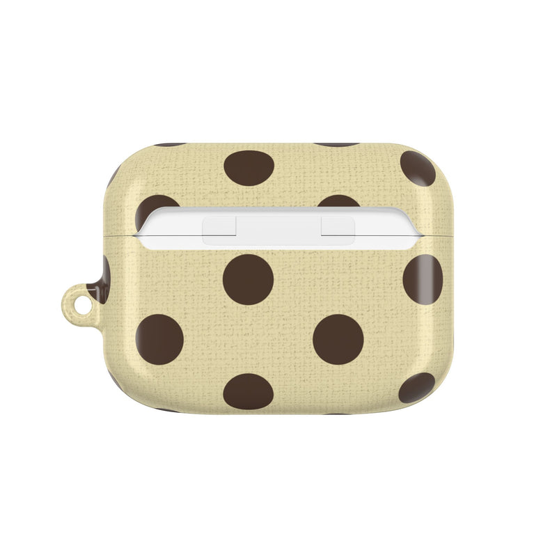 Butter & Brown Polka Dot AirPod Case by etchd, view 7