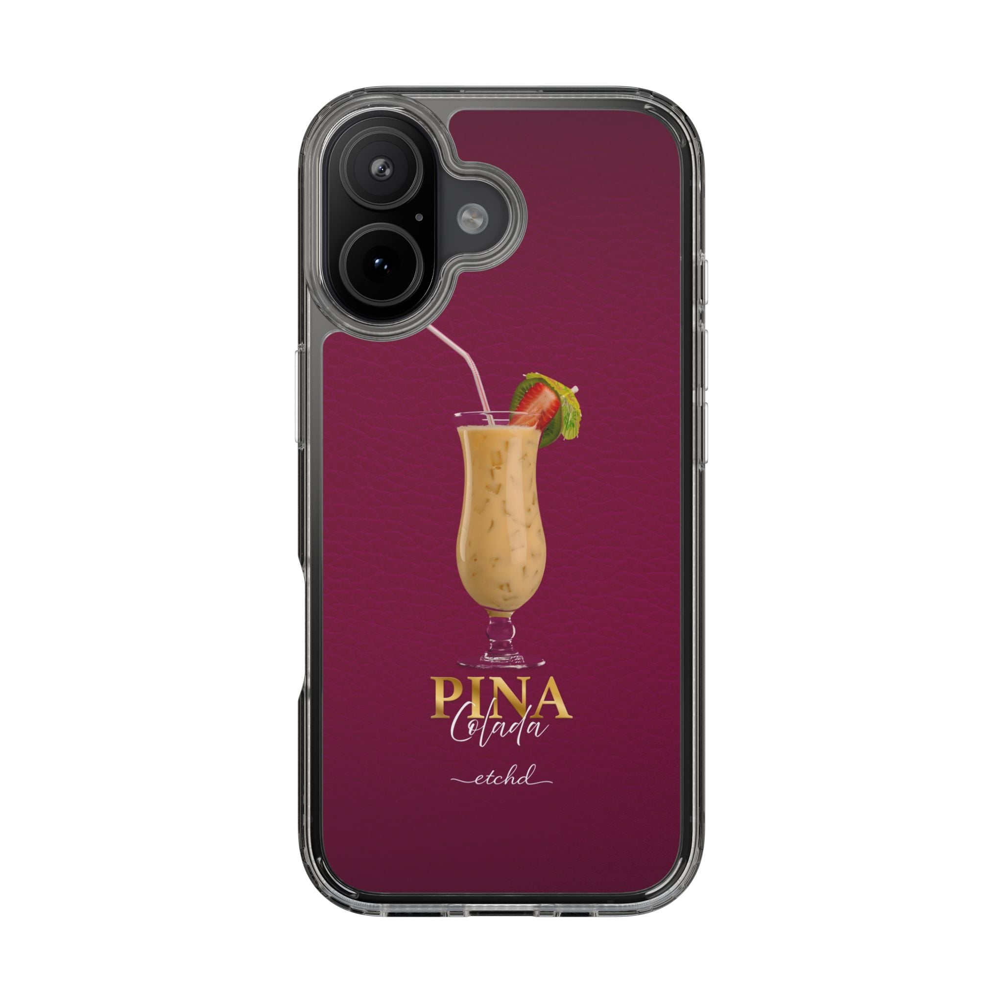 Pina Colada Clear Phone Case by etchd, view 24