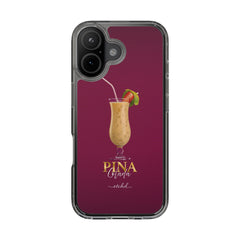 Pina Colada Clear Phone Case by etchd, view 24
