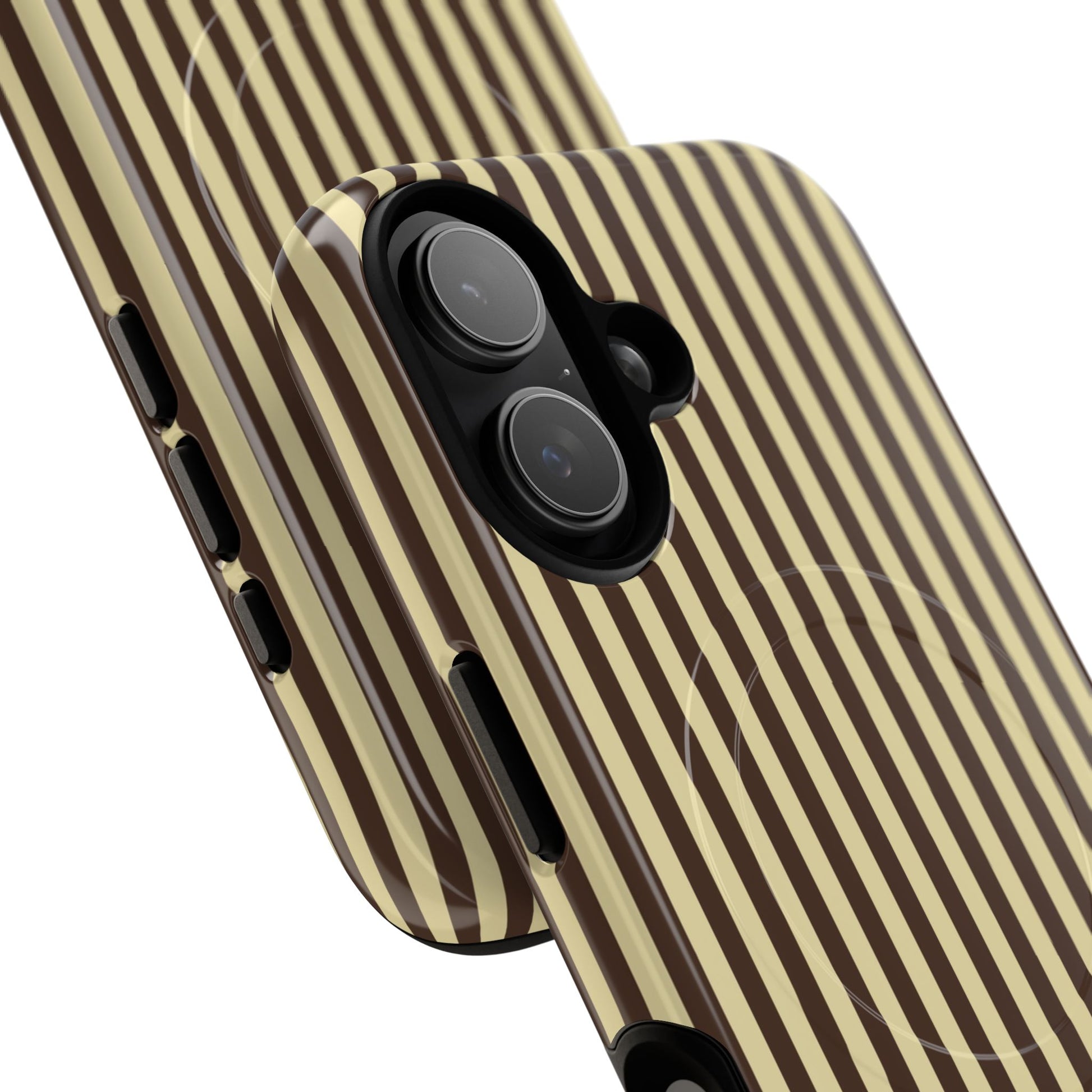 Butter Yellow And Brown Magnetic Phone Case by etchd, view 87