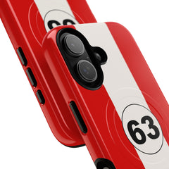 Monza Red Magnetic Phone Case by etchd, view 87