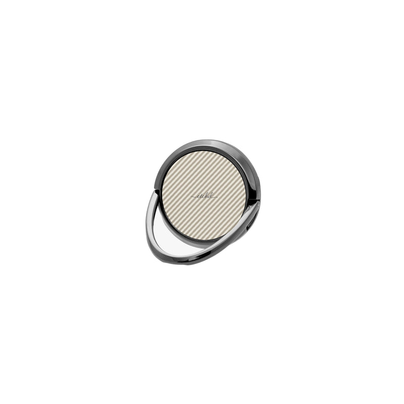 Neutral Striped Diagonal Ring-Halterung fürs Handy-zoom-