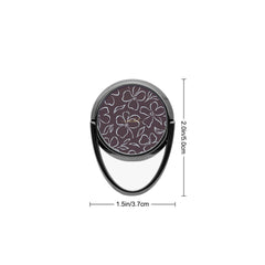 Plum & Blue Floral Phone Ring Holder by etchd, view 3