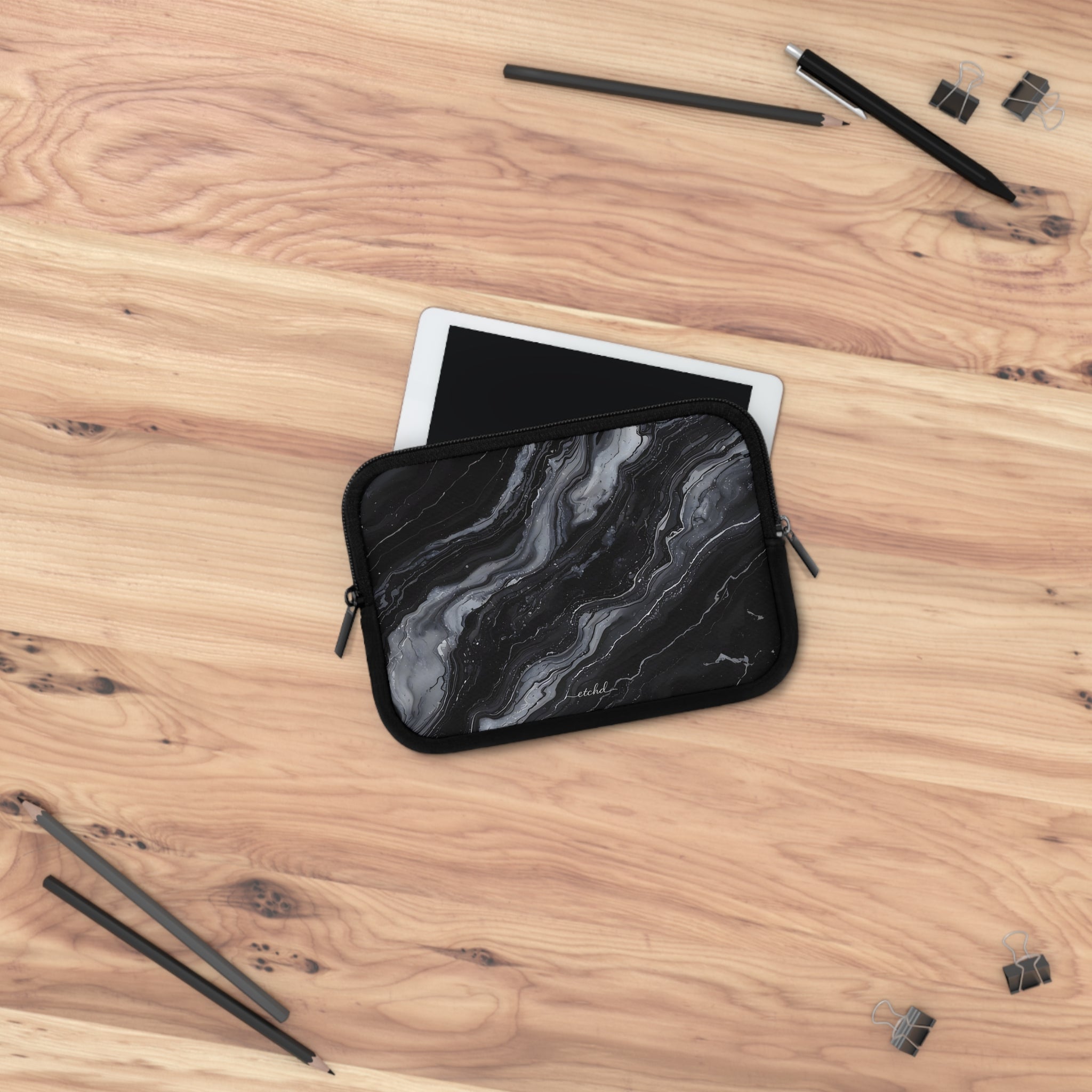 Onyx Pearl Laptop Sleeve by etchd, view 14