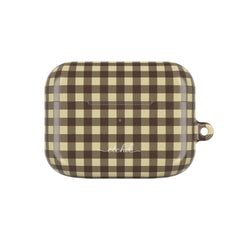 Butter & Brown Gingham AirPod Case by etchd