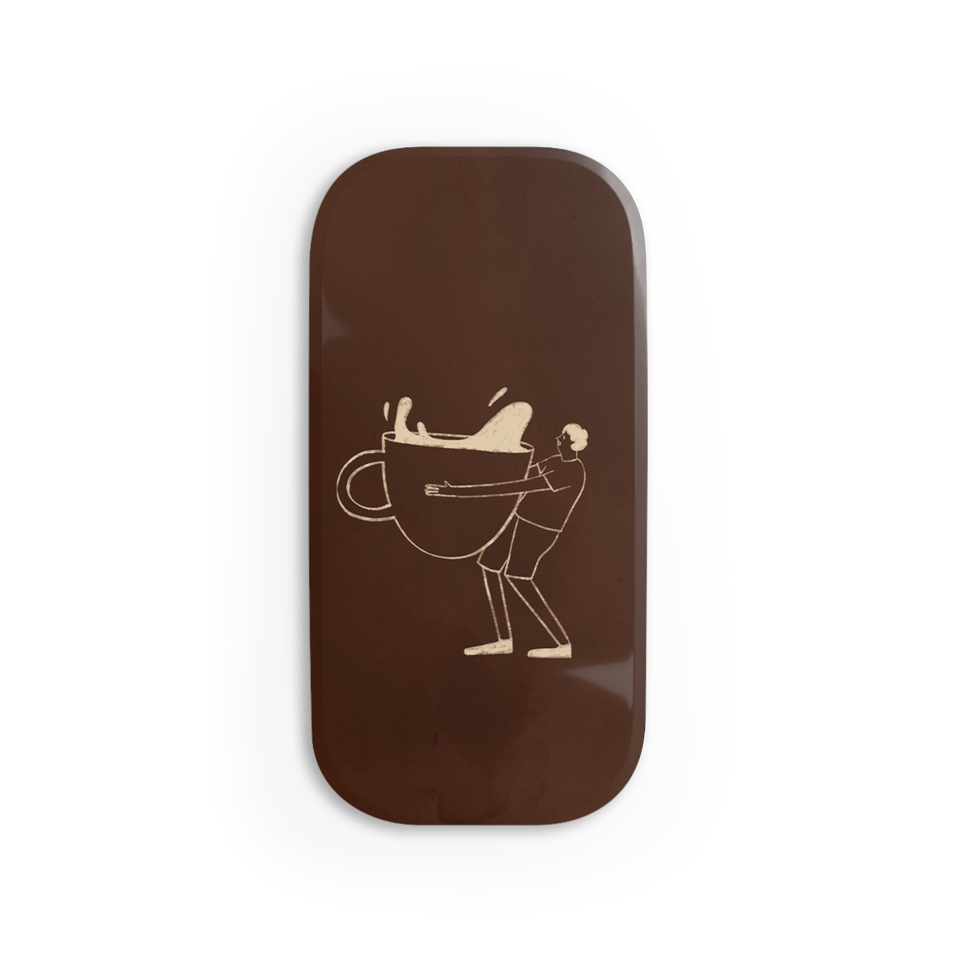 Gentlemen Espresso Click-On Phone Grip by etchd