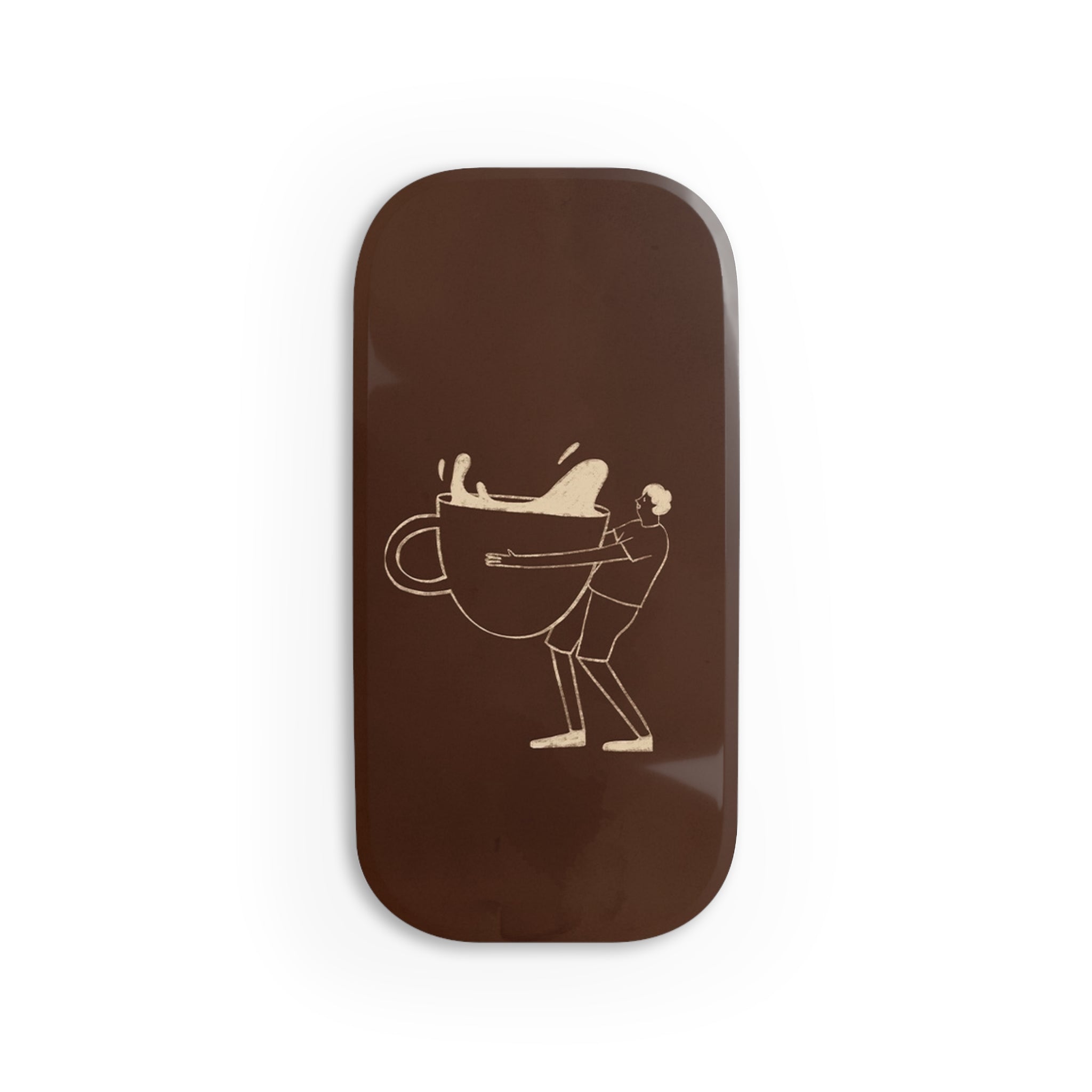 Gentlemen Espresso Click-On Phone Grip by etchd