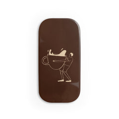 Gentlemen Espresso Click-On Phone Grip by etchd