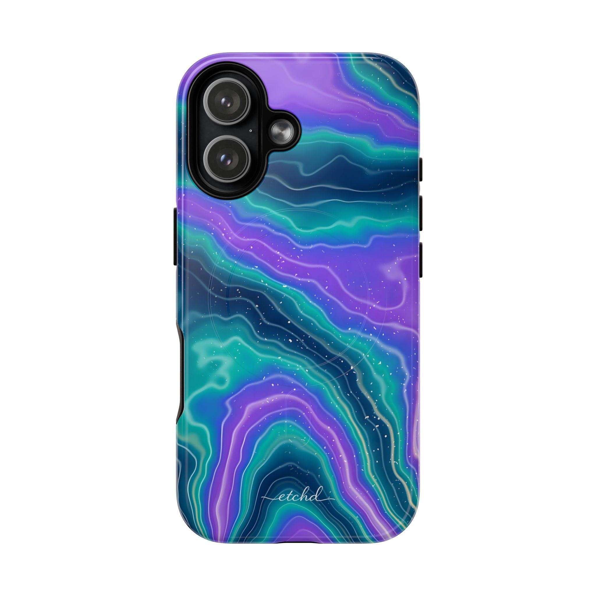 Peacock Ink Magnetic Phone Case by etchd, view 25