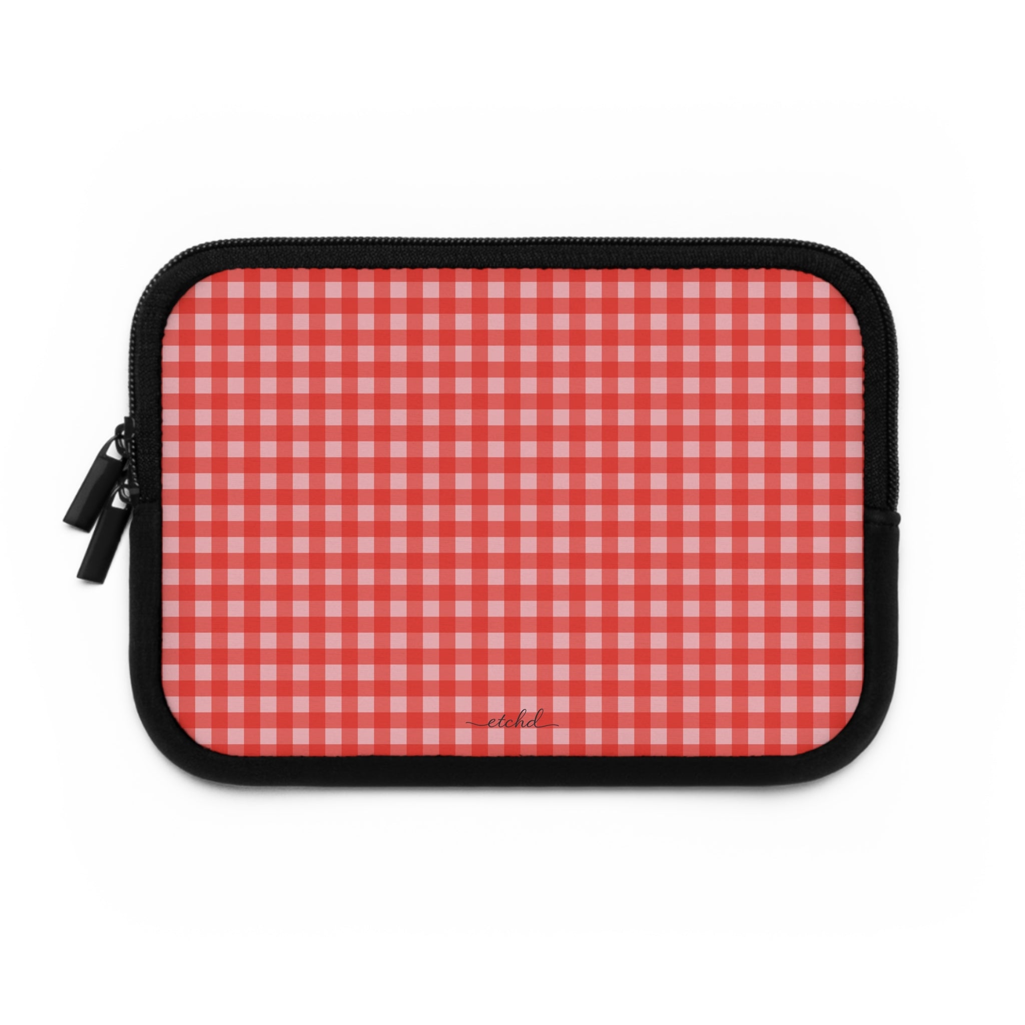 Blush & Poppy Gingham Laptop Sleeve by etchd, view 2