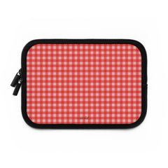 Blush & Poppy Gingham Custodia per laptop di etchd, vista 2