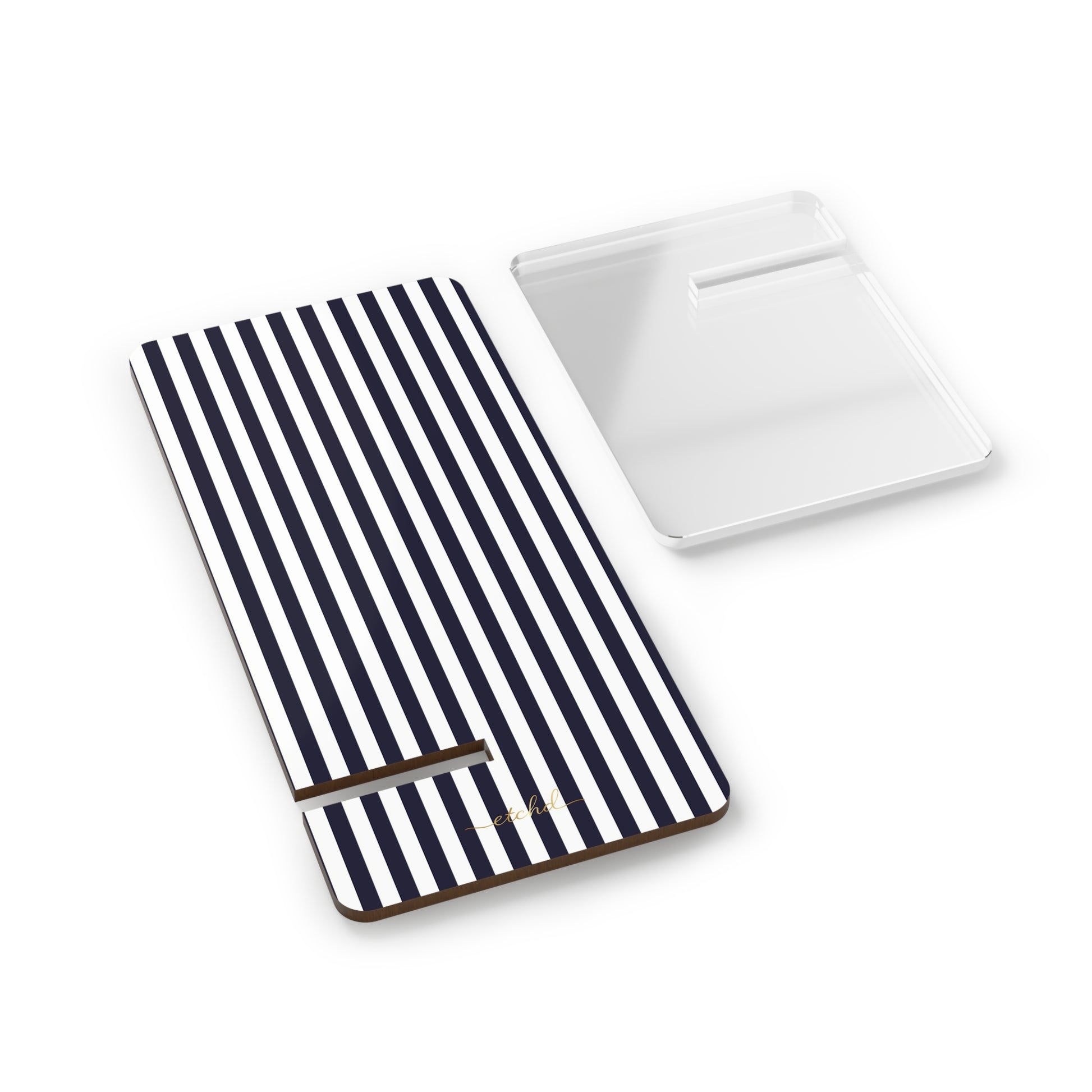 Navy And White Phone Stand by etchd, view 2