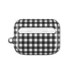 Black & White Gingham AirPod Case by etchd, view 7