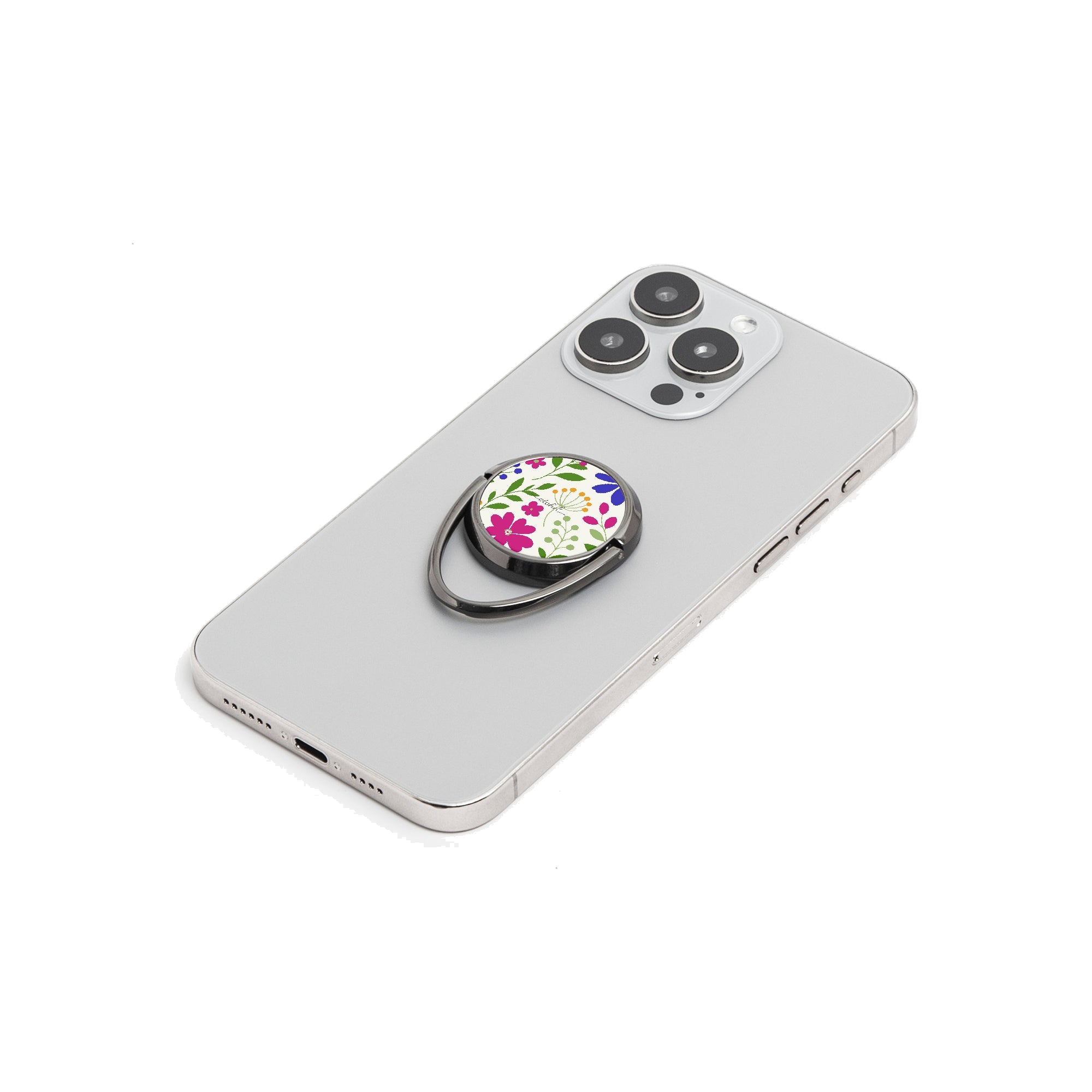 Funky Floral Phone Ring Holder by etchd, view 6