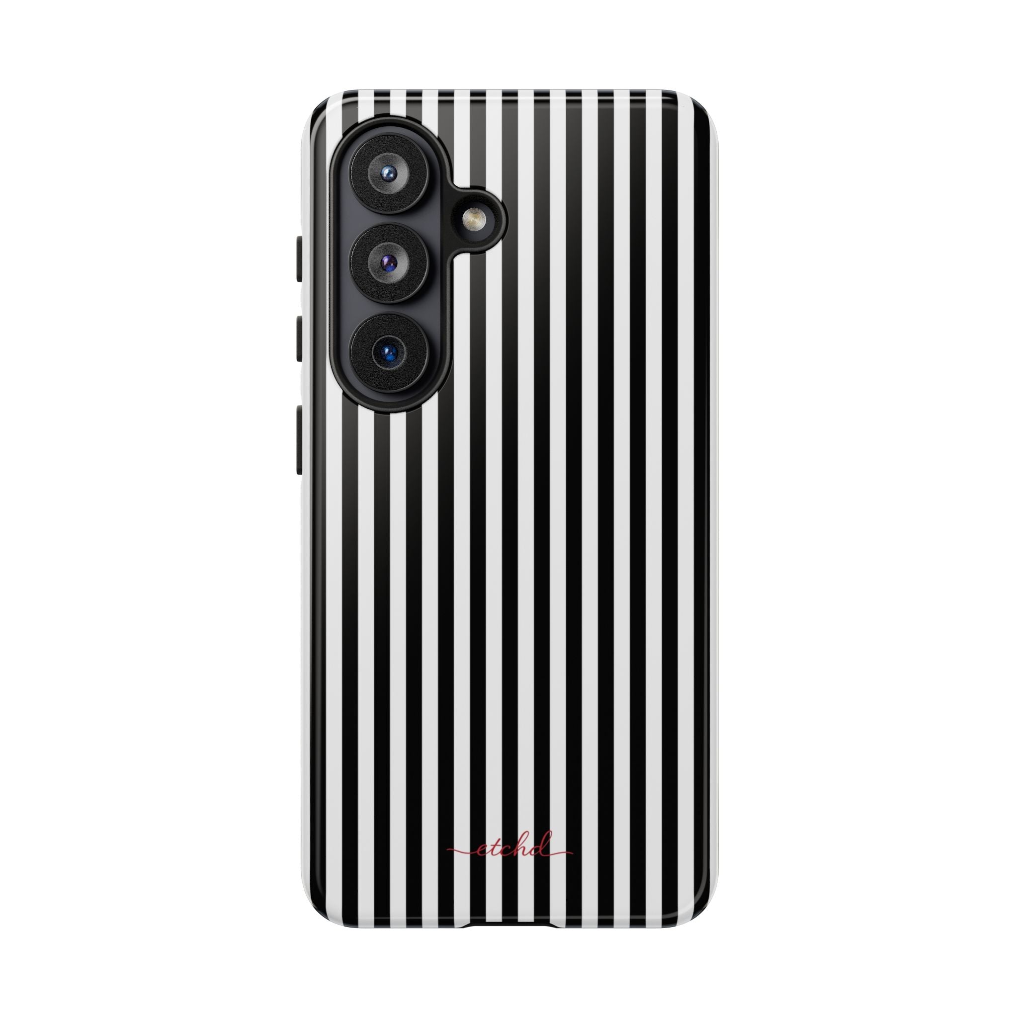 Black & White Striped Phone Case by etchd, view 61