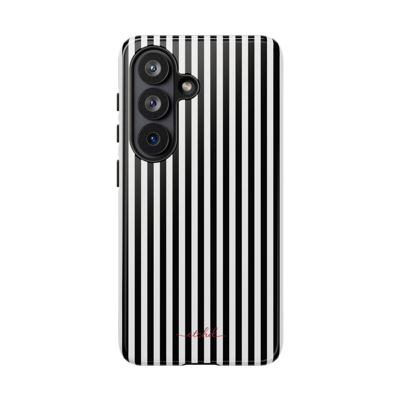 Black & White Striped Phone Case by etchd, view 61