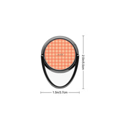 Coral & Peach Gingham Phone Ring Holder by etchd, view 3