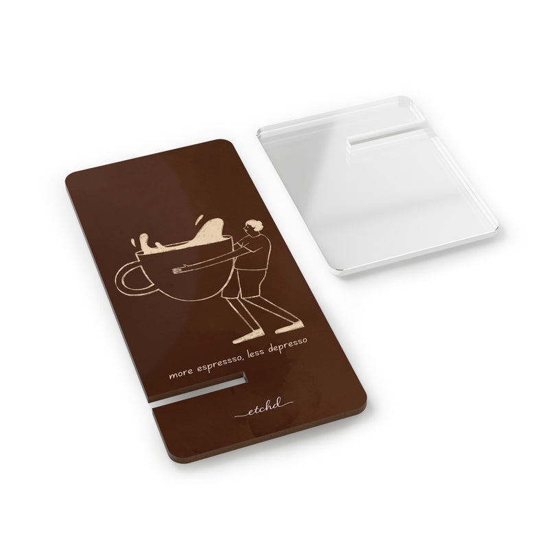 Gentlemen Espresso Phone Stand-zoom-