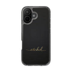 Etchd Signature Black Clear Phone Case by etchd, view 24