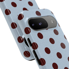 Blue & Cherry Polka Dot Phone Case by etchd, view 68