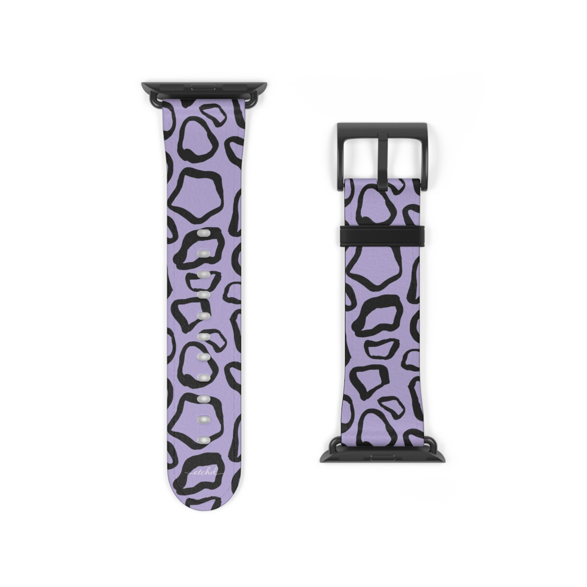 Abstract Print Lavender Smartwatch Strap by etchd, view 9